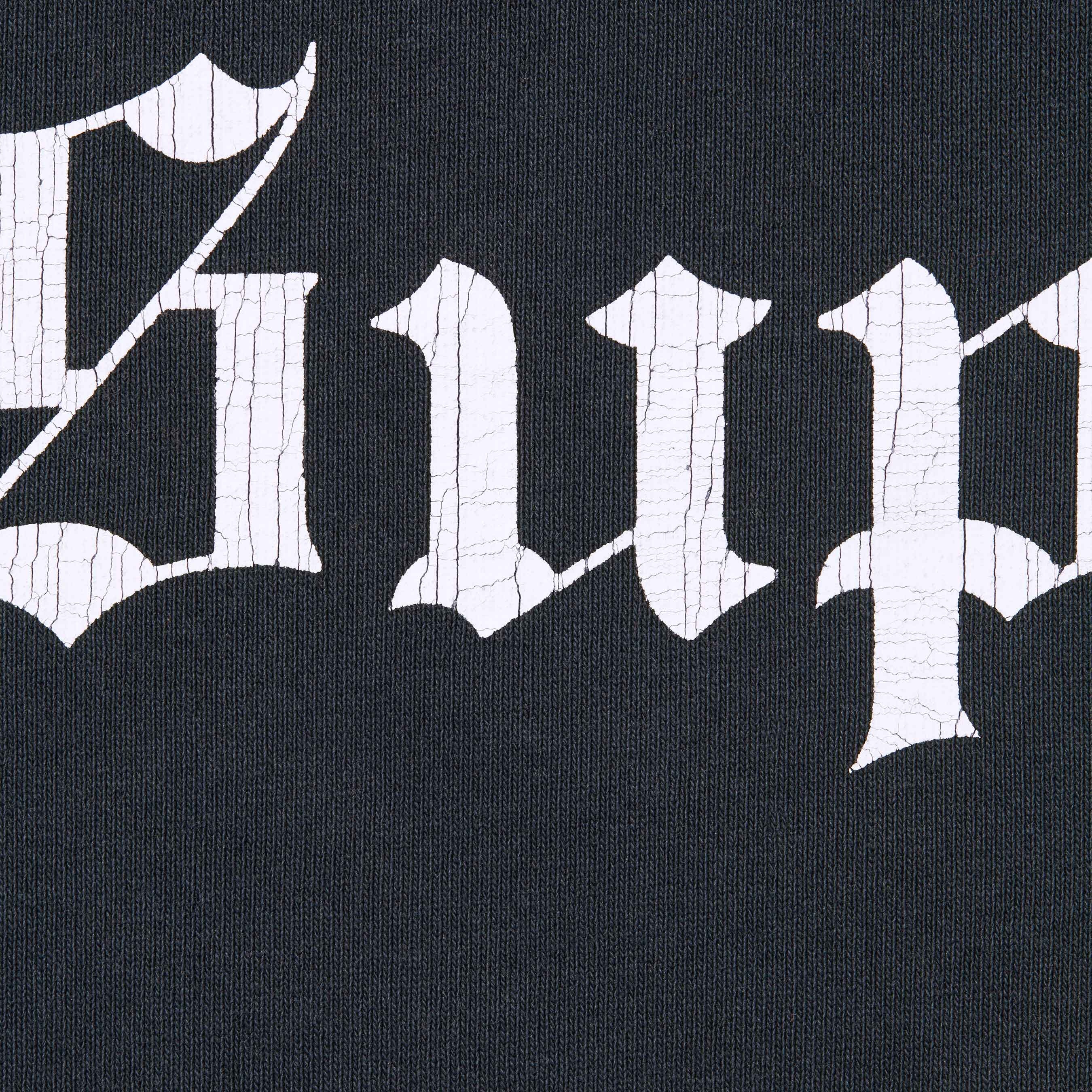 Washed Old English Hooded Sweatshirt view 9